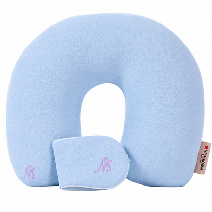 Cotton U-Shaped Travel Pillow