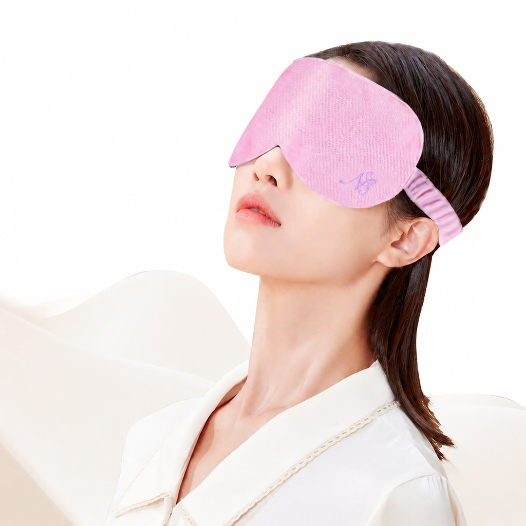 Memory Foam Cotton U-Shaped Travel Cervical Pillow for Neck Support, Pink/Blue