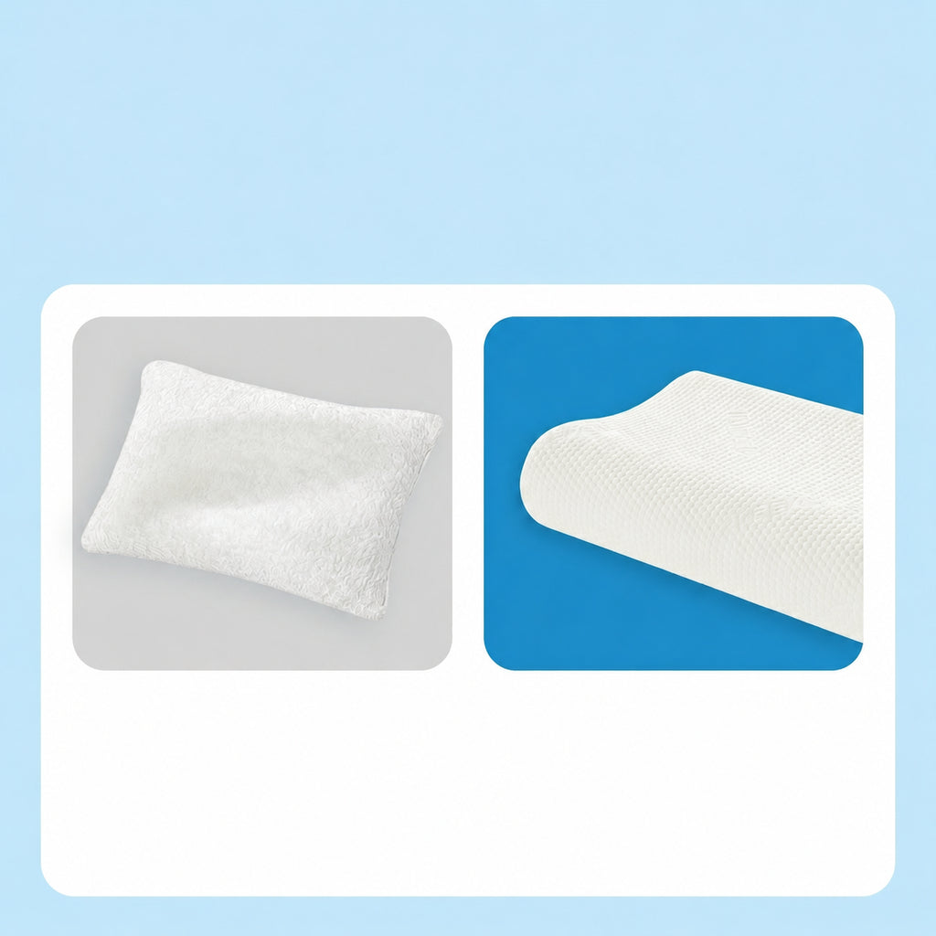 Deep Sleep Curve Pillow with All‑Season Cervical Support Memory Foam for Side Sleeping, Multiple Styles