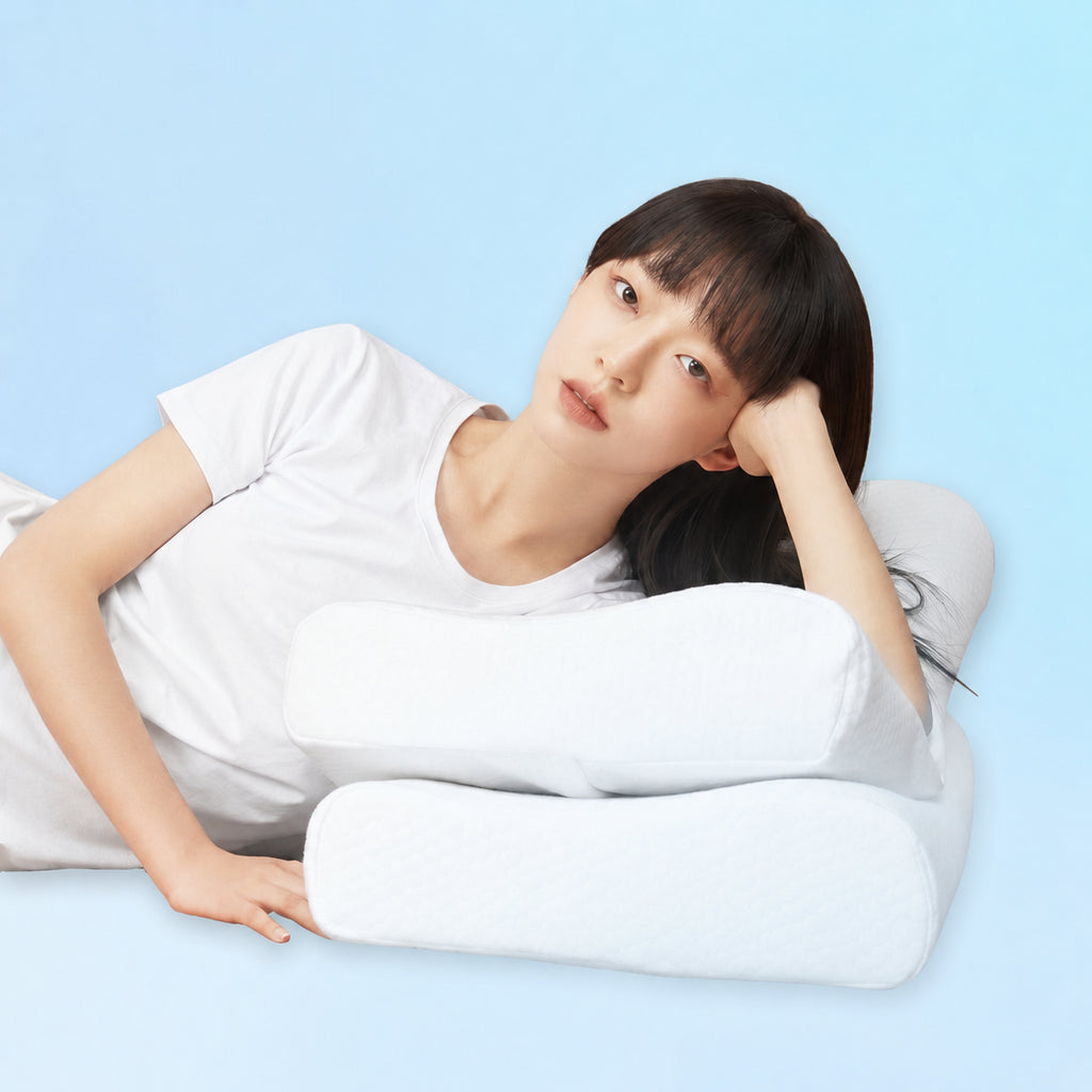 Deep Sleep Curve Pillow with All‑Season Cervical Support Memory Foam for Side Sleeping, Multiple Styles