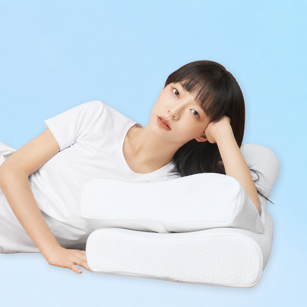 Deep Sleep Curve Pillow with All‑Season Cervical Support Memory Foam for Side Sleeping, Multiple Styles