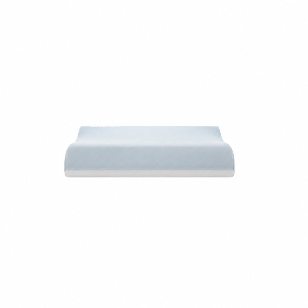 Cooling Little Wave Memory Foam Cervical Pillow for Cooler, Cradling, Pressure-Free Sleep, Wave/ Bread/ Wave/ Bread