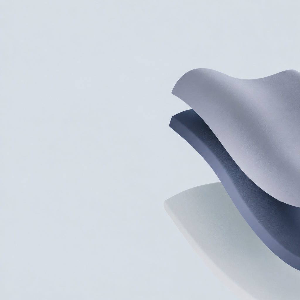 Cooling Little Wave Memory Foam Cervical Pillow for Cooler, Cradling, Pressure-Free Sleep, Wave/ Bread/ Wave/ Bread
