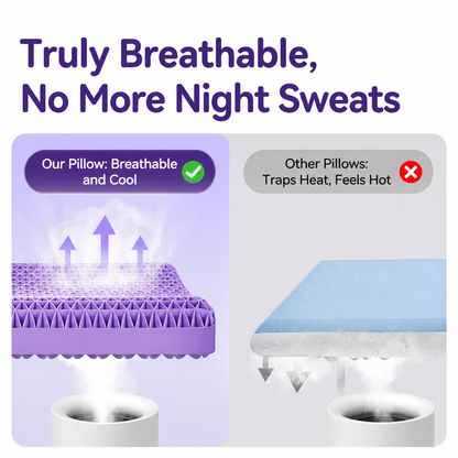 Men's TPE Grid Sleep Pillow