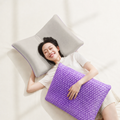 Cooling TPE Grid Memory Foam Cervical Pillow for Neck Support, UP Free Pillow