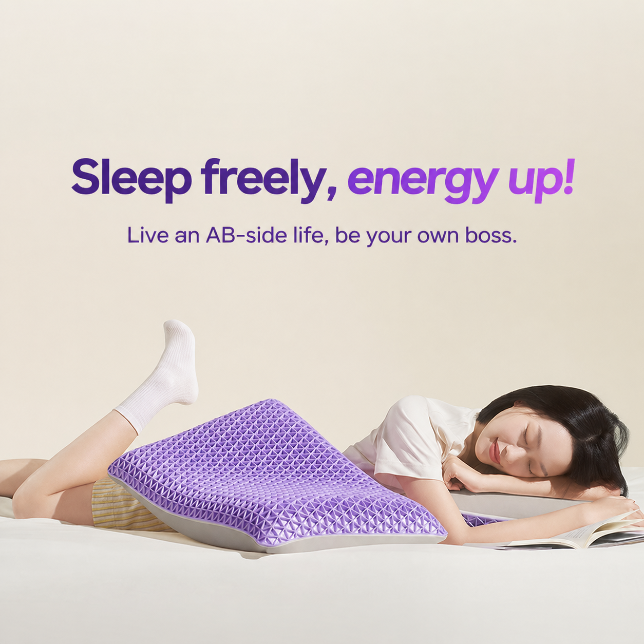 TPE Grid Memory Foam Pillow