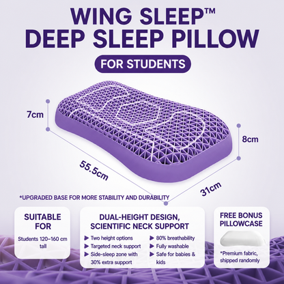 Deep Sleep TPE Grid Pillow