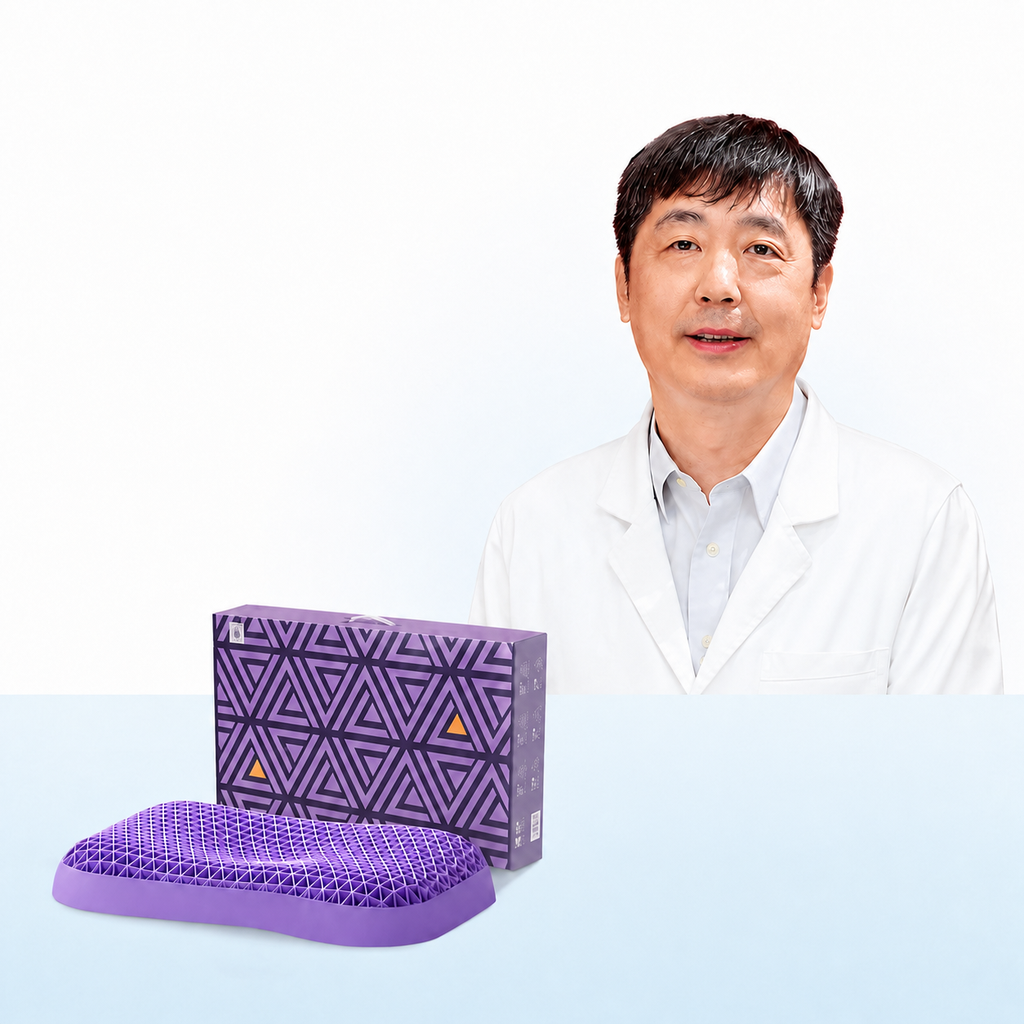 Cooling Deep Sleep TPE Grid Cervical Pillow for Side Sleeping, Student Pillow