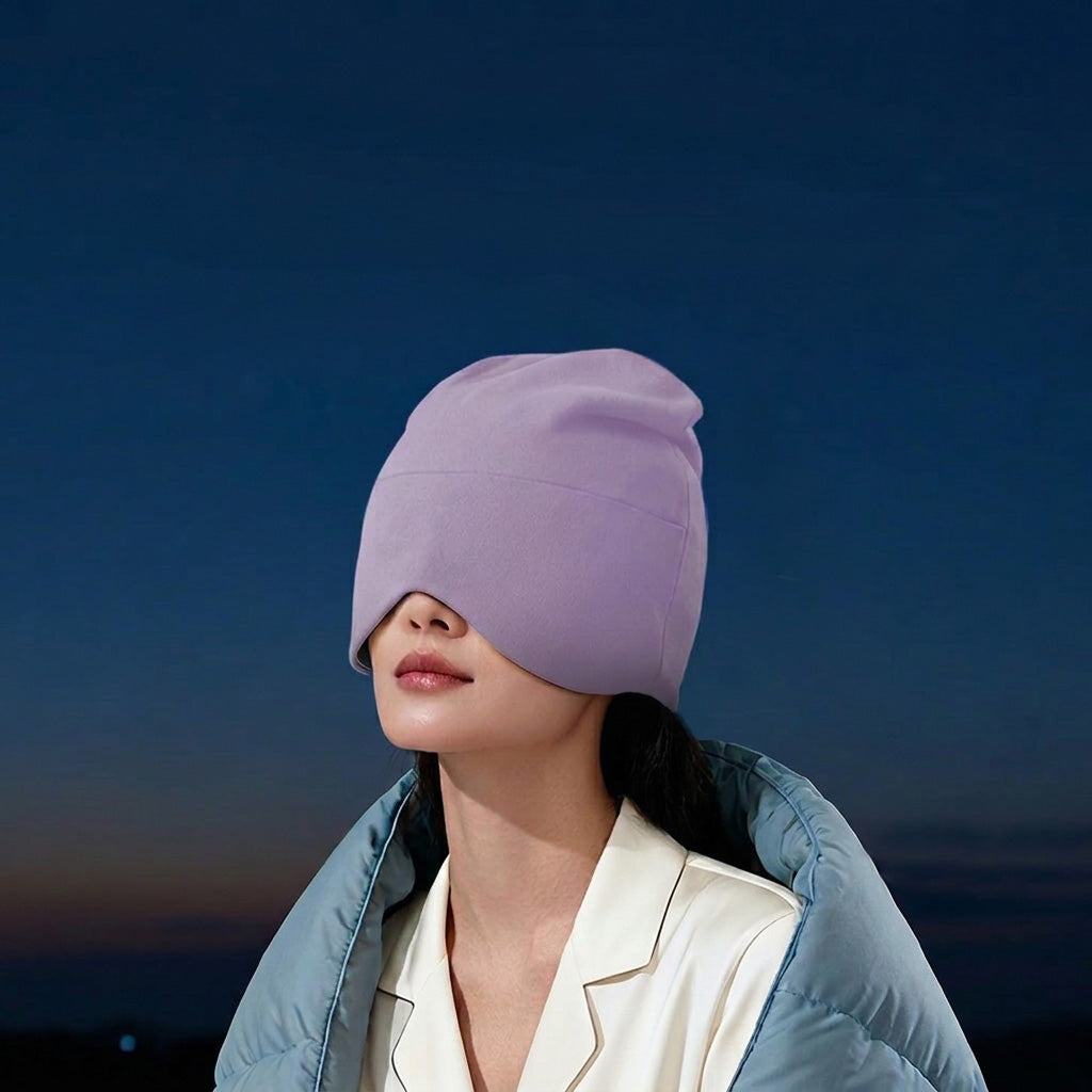 Weighted Velour Deep Sleep Cap