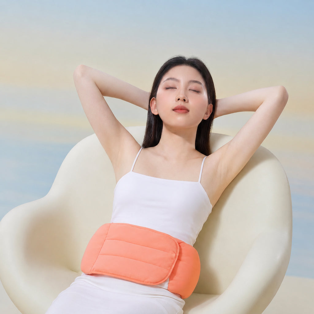 Nighttime Lumbar Support Belt for Bed, Sofa, or Chair, Gray/Pink/Green, M/L