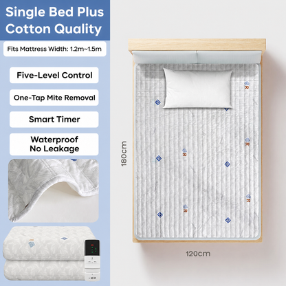 Dual-Zone Heated Mattress Pad