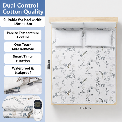Dual-Zone Heated Mattress Pad