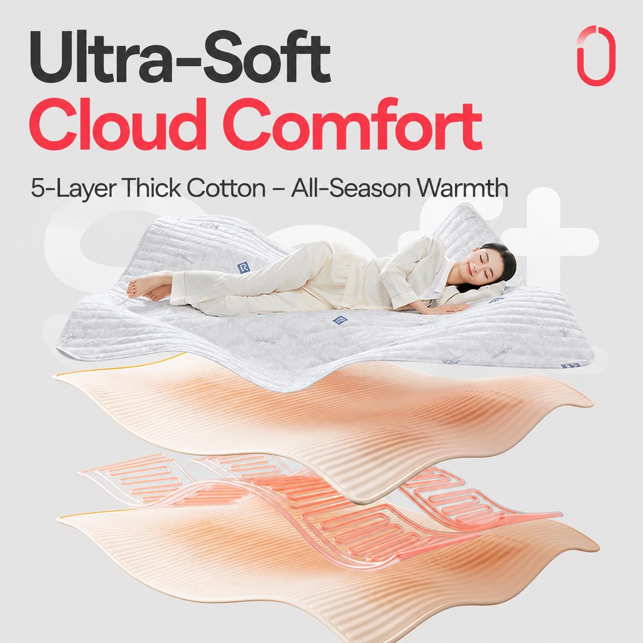 Dual-Zone Heated Mattress Pad