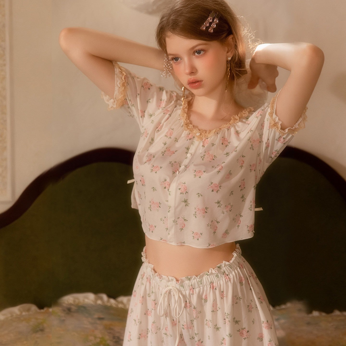 Cooling Ice Silk Pajama Set