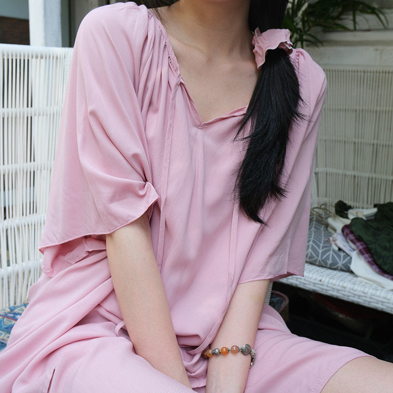 Cotton Sleepwear Set With Lining