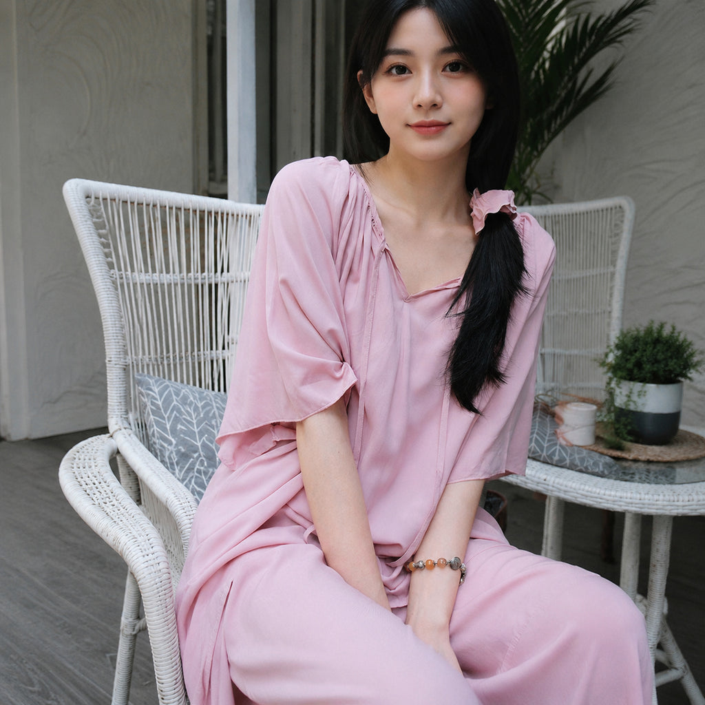 Cotton Sleepwear Set With Lining
