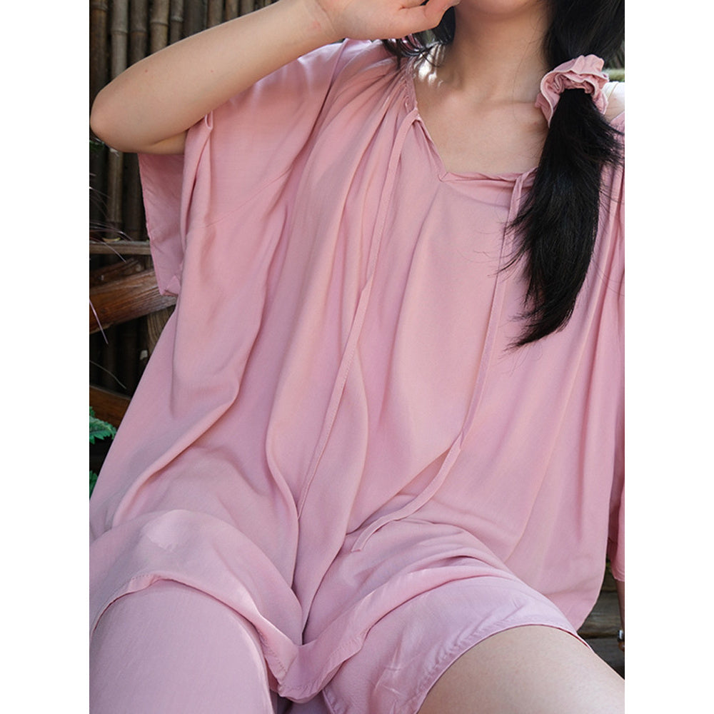 Cotton Sleepwear Set With Lining