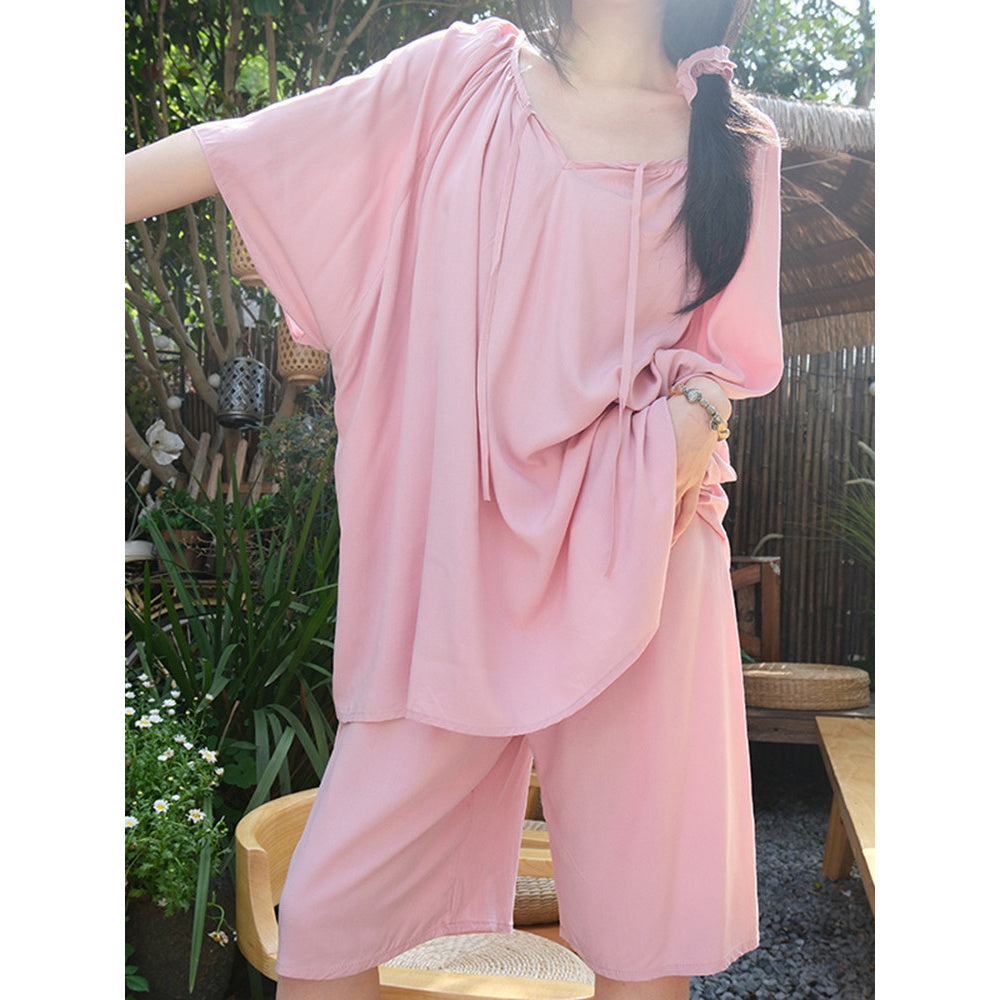 Cotton Sleepwear Set With Lining