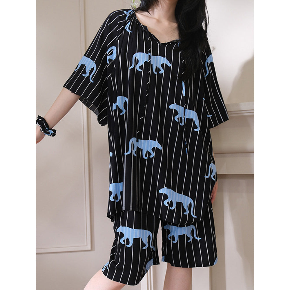 Cotton Sleepwear Set With Lining