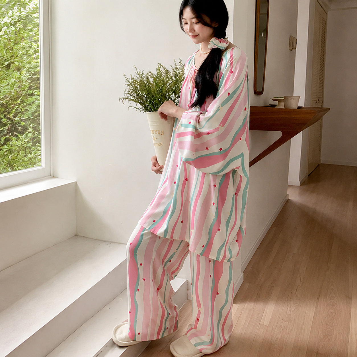 Plus Size Cotton Pajama Set