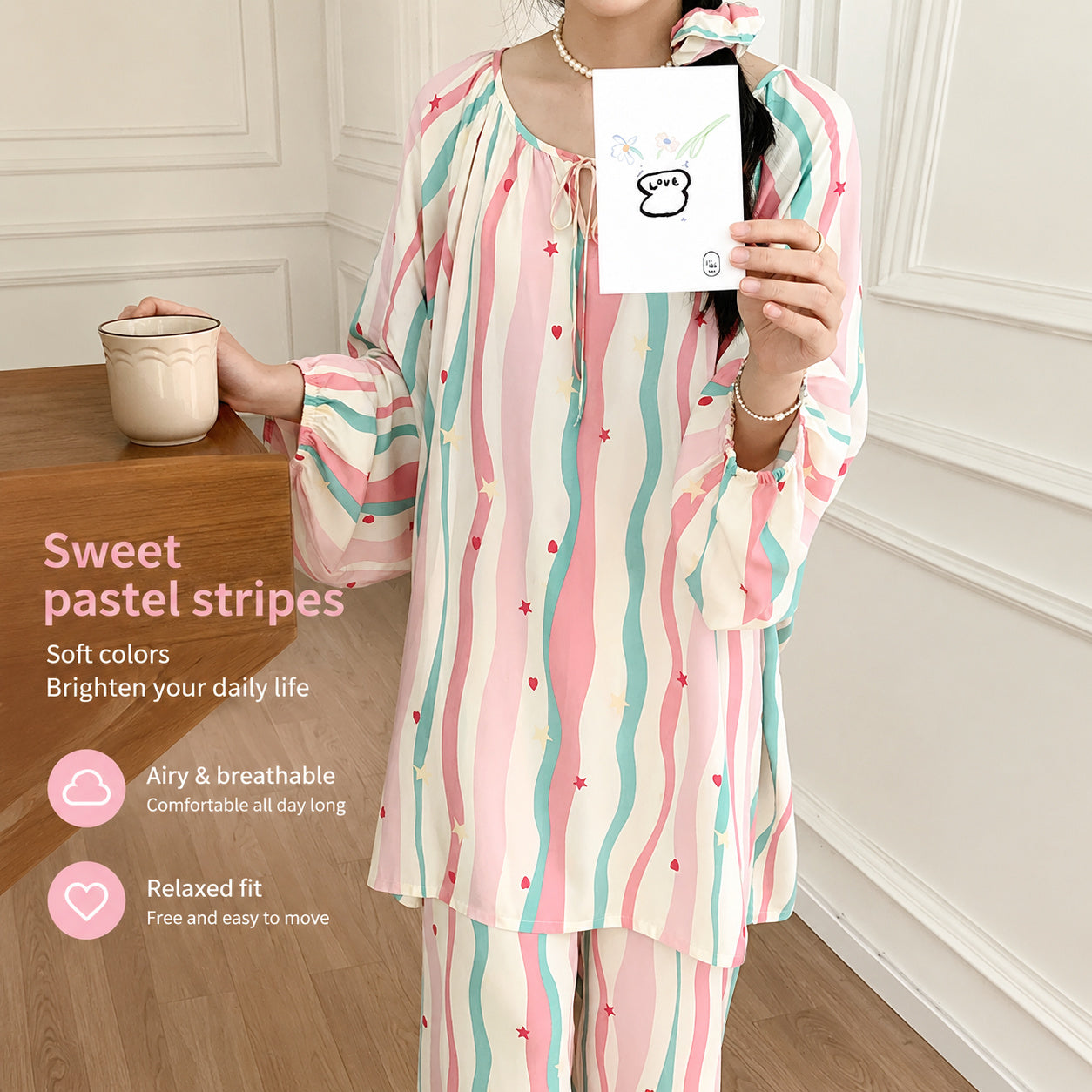 Plus Size Cotton Pajama Set