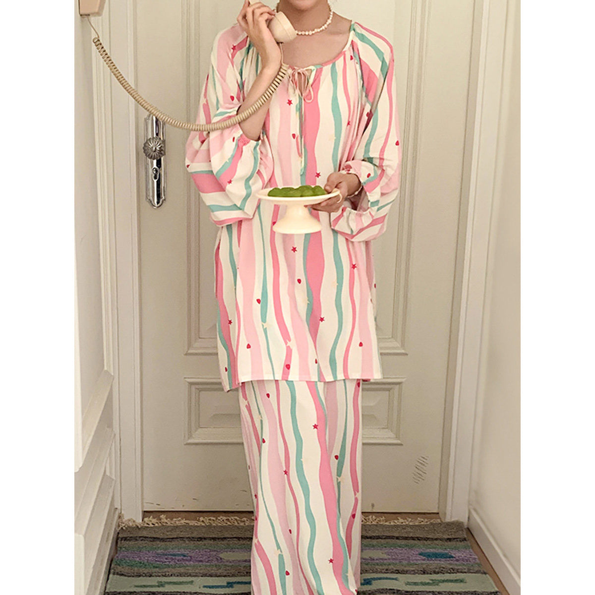 Plus Size Cotton Pajama Set