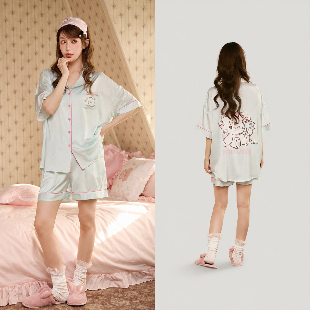 Cool-Touch Cartoon Pajama Set