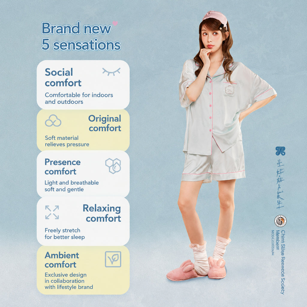 Cool-Touch Cartoon Pajama Set