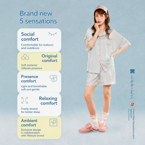 Cool-Touch Cartoon Pajama Set