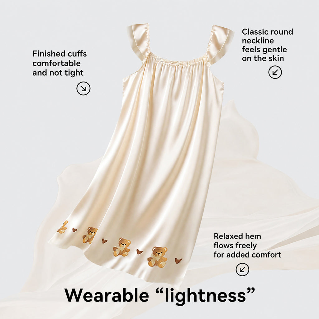 Ice Silk Sleeveless Sleep Dress