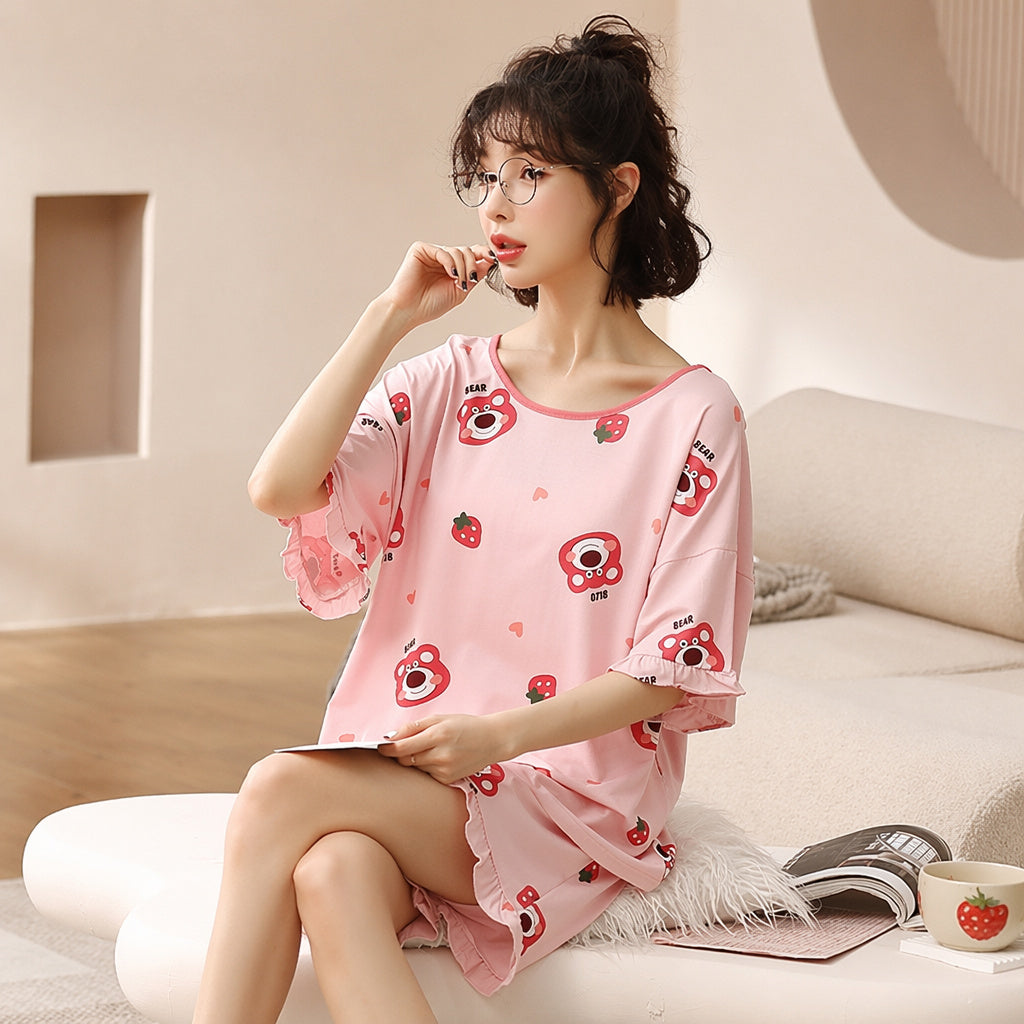 Ice Silk Modal Pajama Set