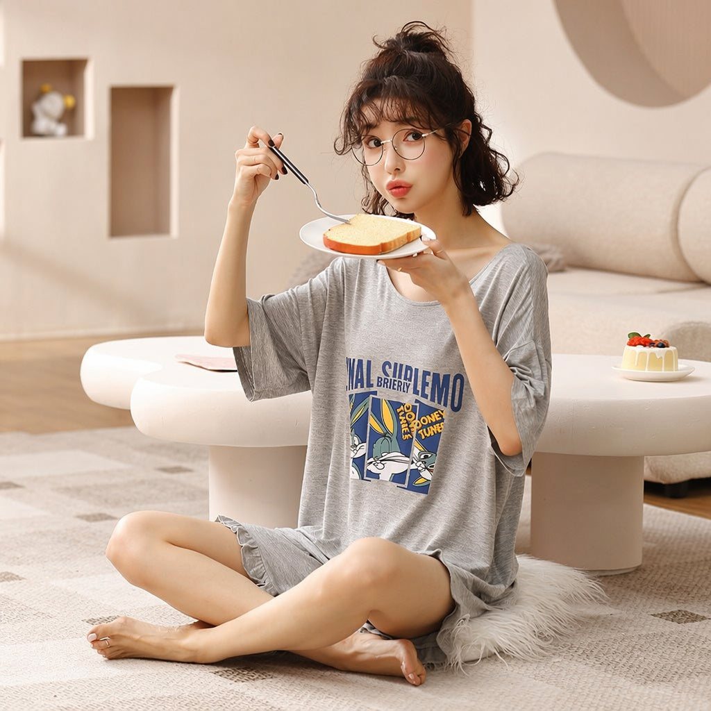 Ice Silk Modal Pajama Set