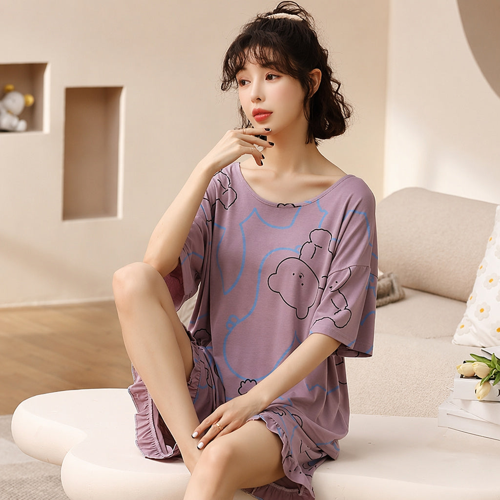 Ice Silk Modal Pajama Set