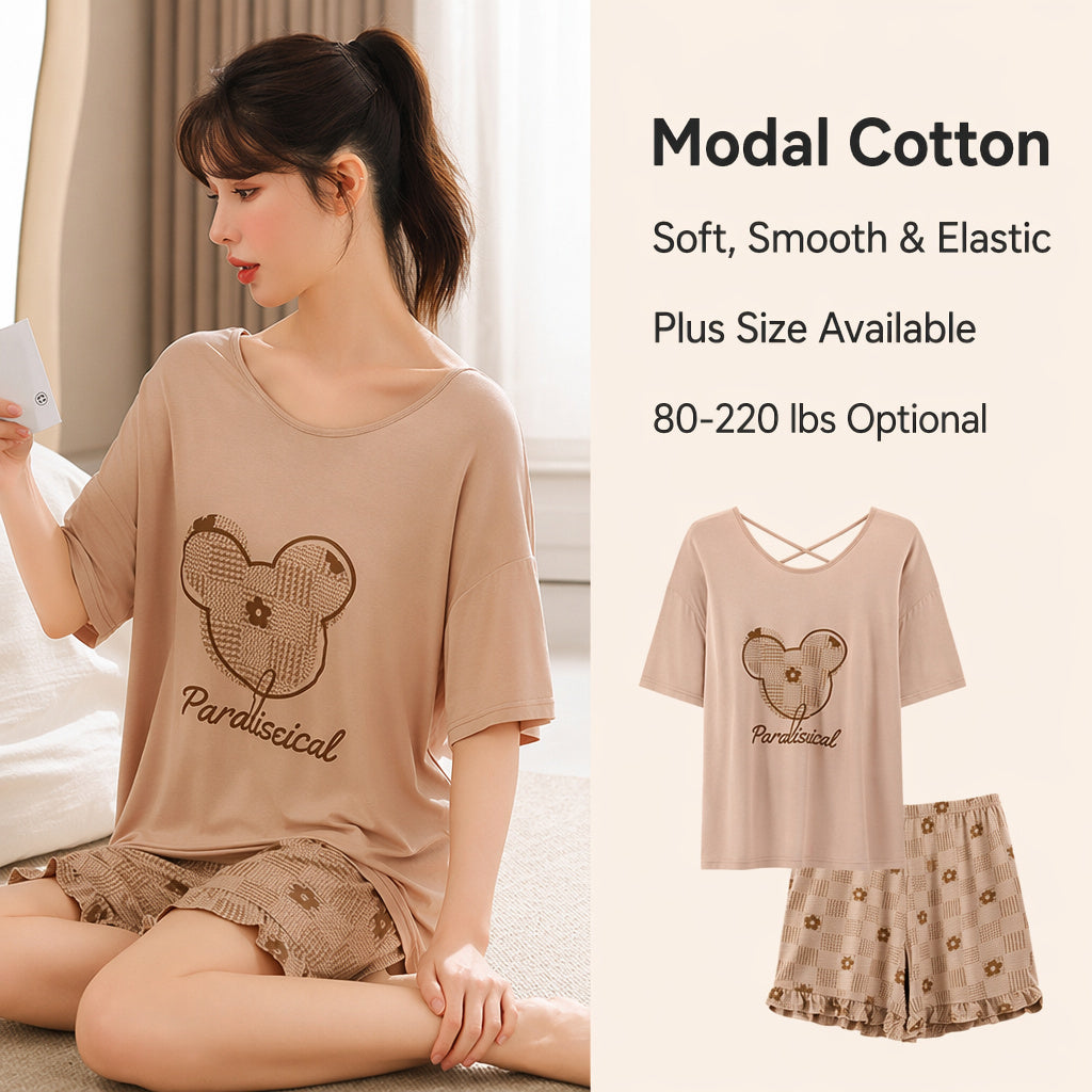 Ice Silk Modal Pajama Set