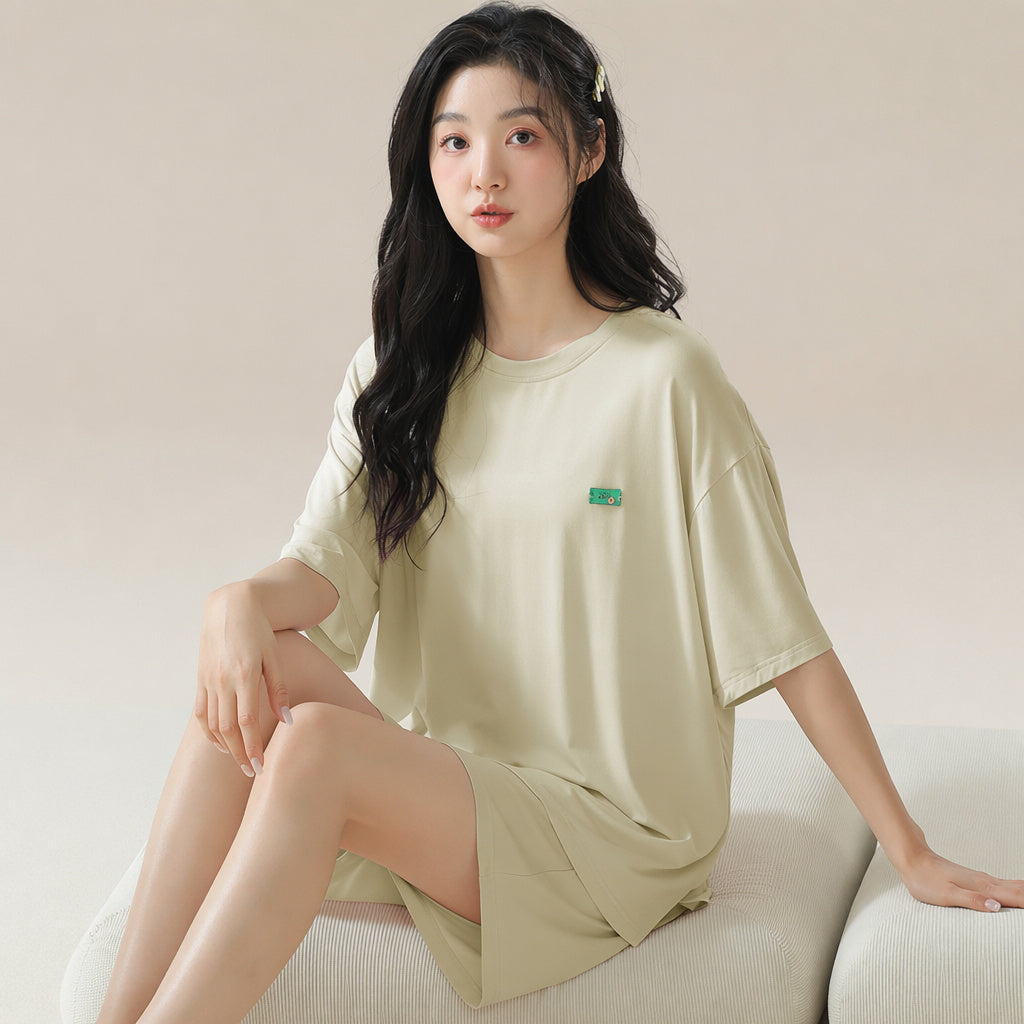 Modal Pajama Set Summer Ice Silk