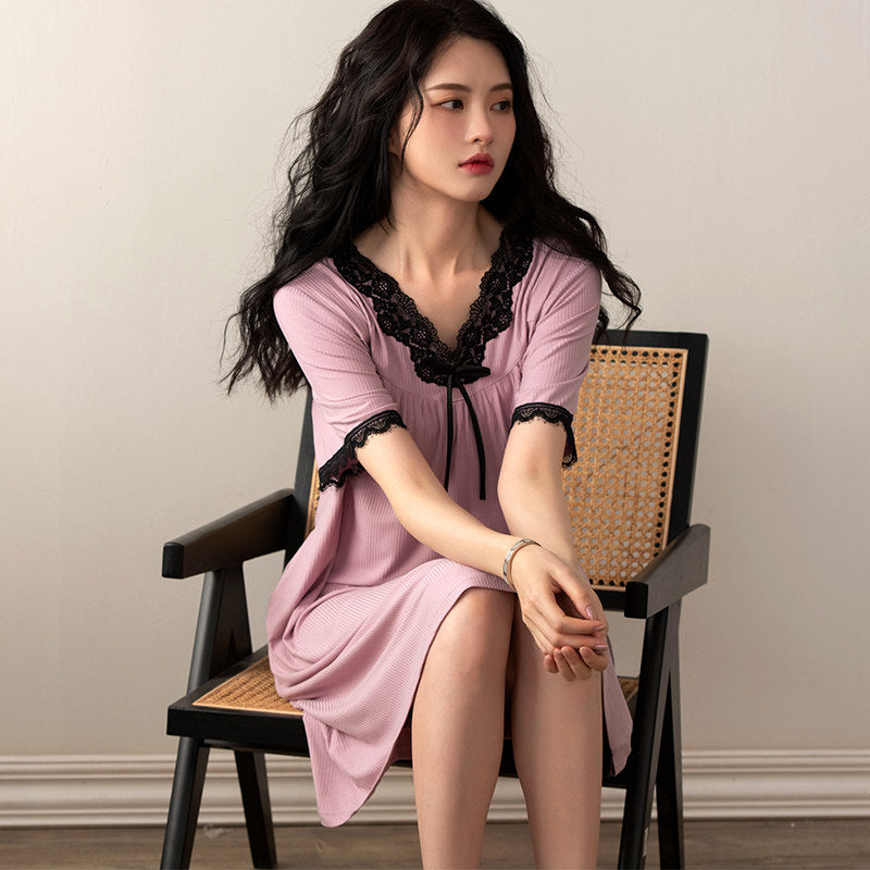 Cotton Silk Summer Nightgown