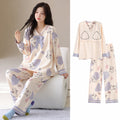 Cotton Pajama Set With Bra