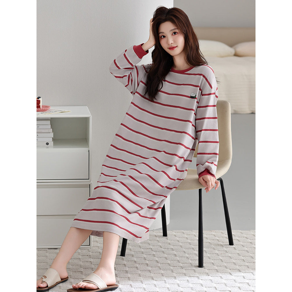 Cotton Sleep Dress With Bra