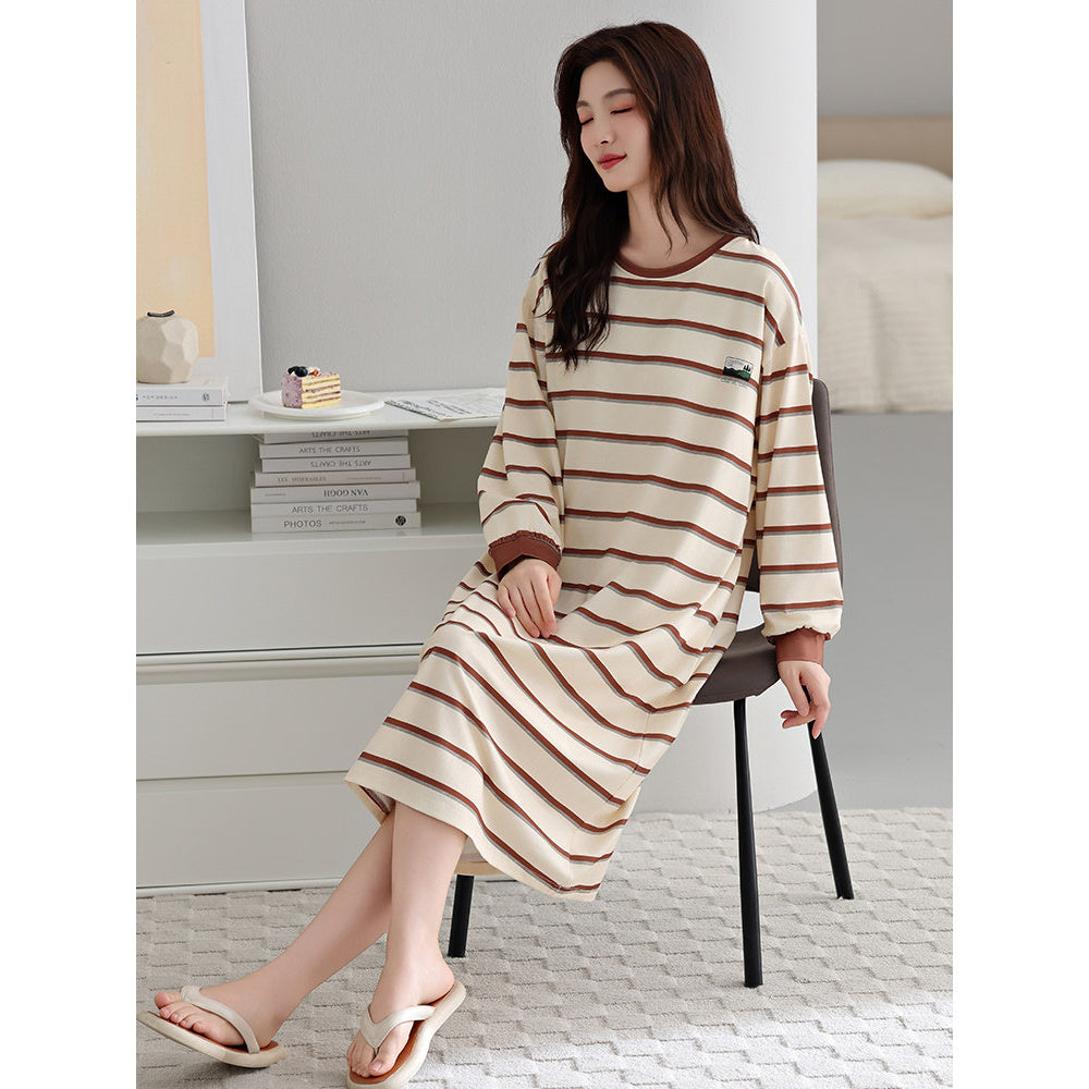 Cotton Sleep Dress With Bra