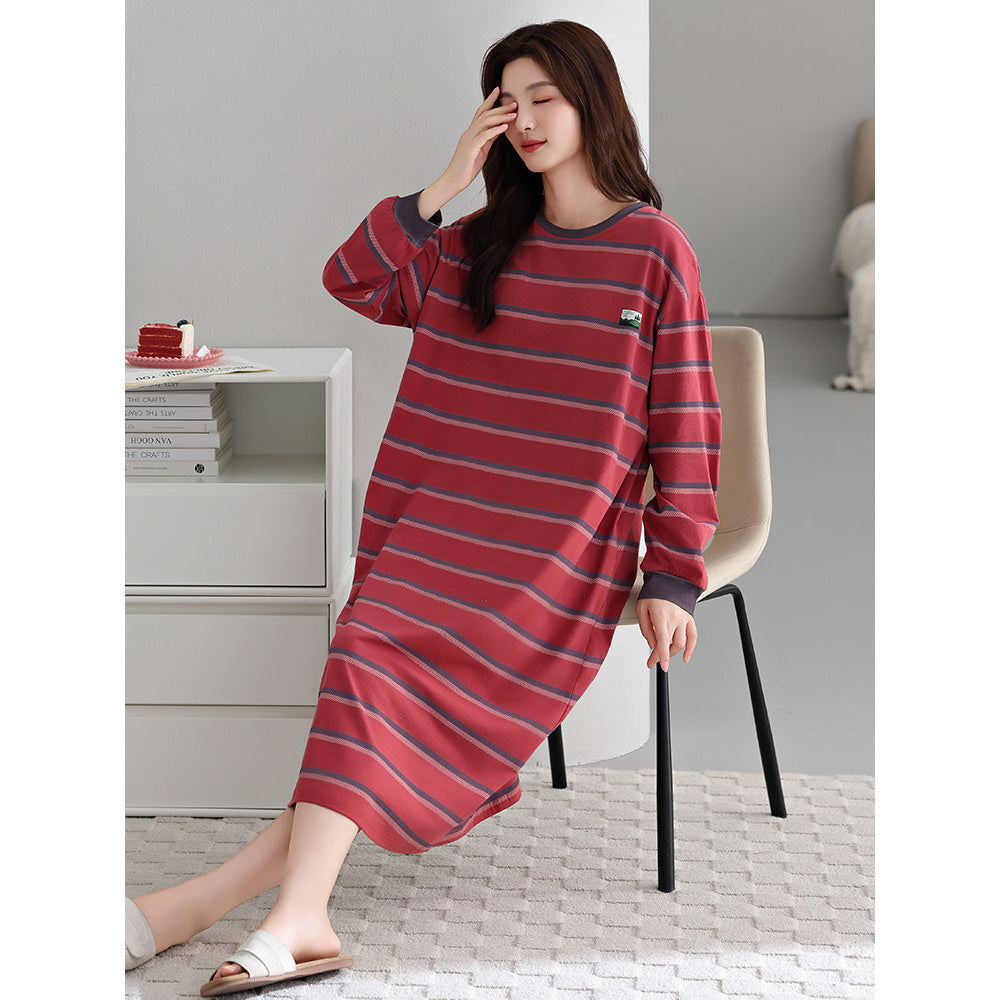 Cotton Sleep Dress With Bra