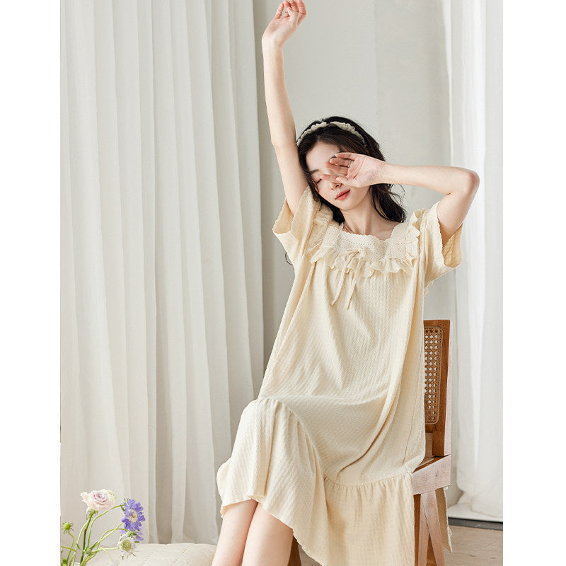 Cotton Nightgown Sleep Dress