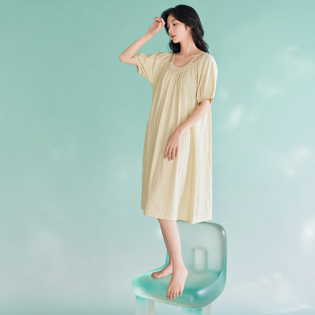 Cotton Nightgown Sleep Dress