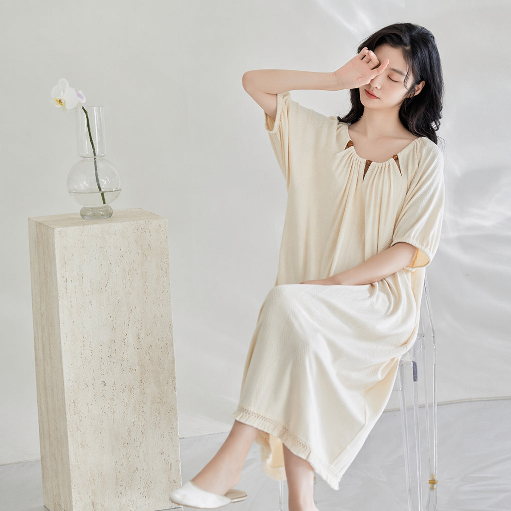 Cotton Nightgown Sleep Dress