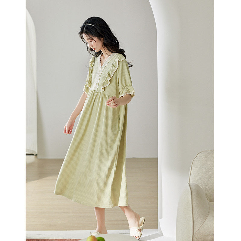 Cotton Nightgown Sleep Dress
