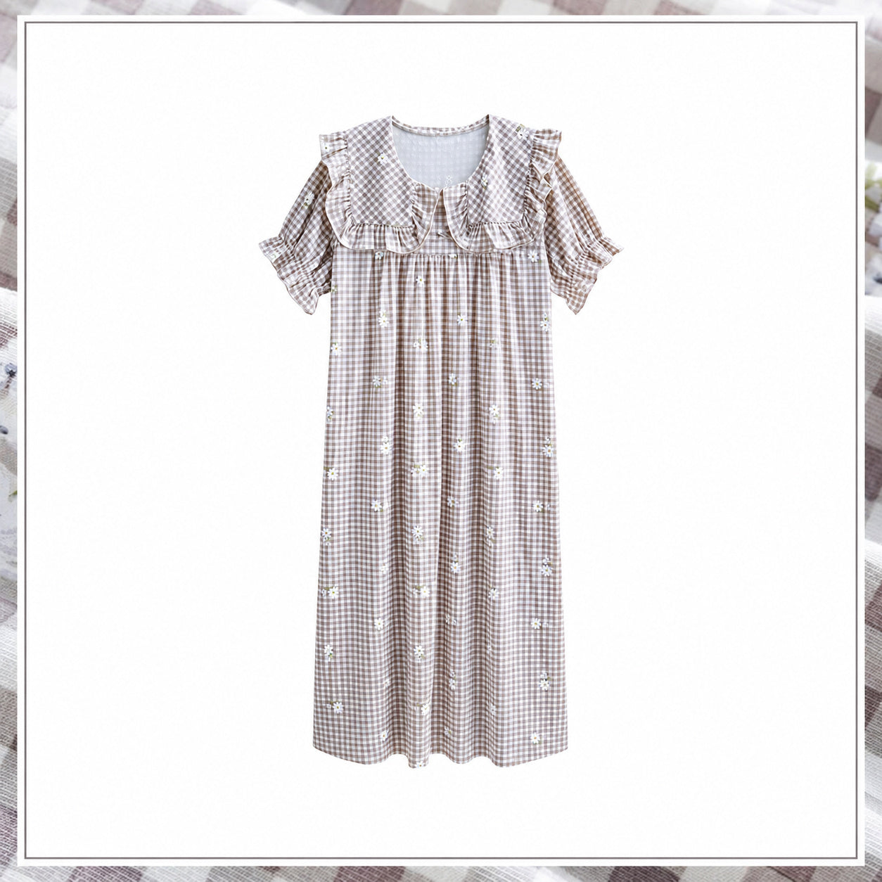 Cotton Nightgown Sleep Dress