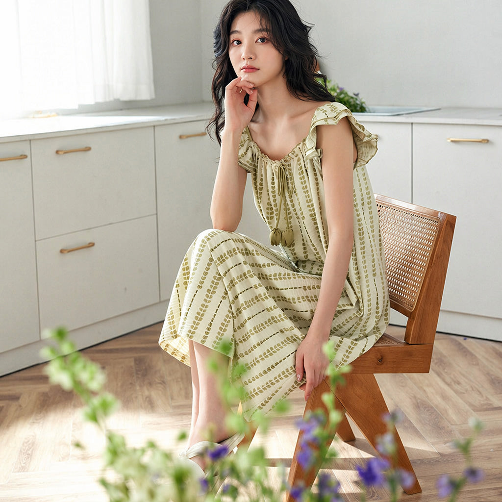Cotton Nightgown Sleep Dress