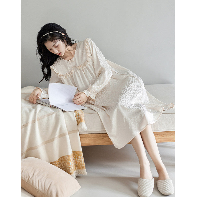 Cotton Nightgown Sleep Dress