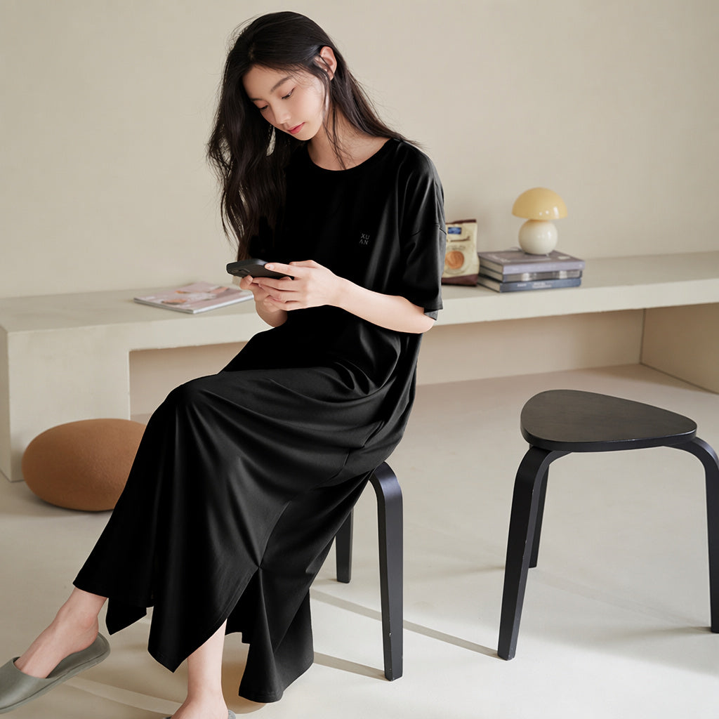 Black Modal Sleep Dress