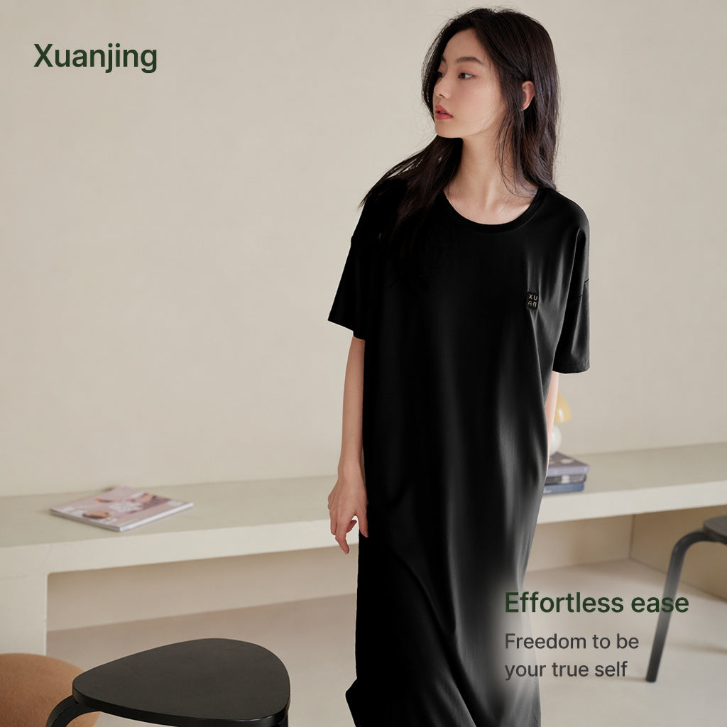 Black Modal Sleep Dress