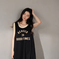 Sleek Cotton Sleeveless Nightdress